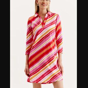 Tyler Boe Johnny Asymmetrical Stripe Shirtdress Size XS NWT